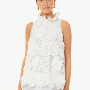 Tuckernuck white lace top XXL